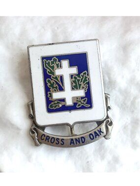 US Army Crest DI / DUI Pin - 364th Infanity Regiment Silver T Vintage Pin